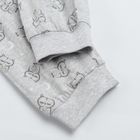 Cool Club, Pijama pentru fete, alb-gri, imprimeu bufnite