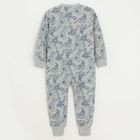 Cool Club, Pijama-salopeta pentru baieti, gri, imprimeu Marvel Super Heroes