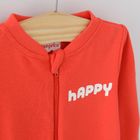 Cool Club, Pijama tip salopeta pentru baieti, bumbac organic, ecru, bej, rosu, Fisher-Price, set 3 buc.