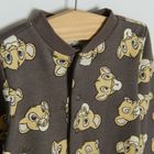 Cool Club, Pijama tip salopeta pentru baieti, granit, bej, galben, imprimeu Lion King, set 3 buc.
