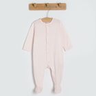 Cool Club, Pijama tip salopeta pentru fete, alb, roz, galben, imprimeu Winnie the Pooh, set, 3 buc.