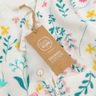 Cool Club, Pijama tip salopeta pentru fete, bumbac organic, ecru