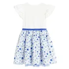 Cool Club, Rochie cu maneca scurta pentru fete, alb-albastru