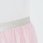 Cool Club, Rochie cu maneca scurta pentru fete, alb-roz