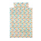 Cool Club, Set lenjerie pat fetite, 2 piese, alb, Fisher-Price, 135-100 cm