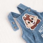 Cool Club, Set pentru baieti, Body cu maneca lunga, Salopeta, mix, imprimeu Chip si Dale