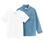 Cool Club, Set pentru baieti, Camasa cu maneca lunga, Tricou, mix