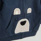 Cool Club, Set pentru baieti, Hanorac cu fermoar, Bluza cu maneca lunga, Pantaloni trening, ecru, albastru