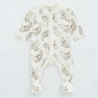 Cool Club, Set pentru bebelusi, Caciula, Esarfa, Pijama tip salopeta, Body cu maneca lunga, Bluza cu capse, Pantaloni cu botosei, ecru, imprimeu Dumbo