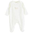 Cool Club, Set pentru fete, Body cu maneca lunga, Salopeta cu botosei, alb