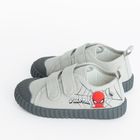 Cool Club, Tenisi pentru baieti, gri, talpa Barefoot, imprimeu Spider-Man