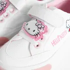 Cool Club, Tenisi pentru fete, alb, cu leduri, imprimeu Hello Kitty