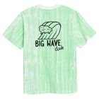 Cool Club, Tricou pentru baieti, oversize, alb-verde