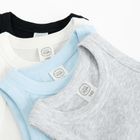 Cool Club, Tricou pentru fete fara maneci, din tricot striat, mix, set, 4 buc.