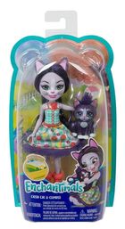 Enchantimals, Ciesta Cat si figurina, papusa cu accesorii