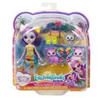 Enchantimals, Lorinda Lemur, papusa si figurine, set de joaca
