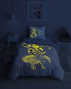 Fluo, set de lenjerie de pat pentru tineri, 140-200 cm + 70-80 cm, Rabbit