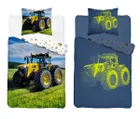 Fluo, set de lenjerie de pat pentru tineri, 140-200 cm + 70-80 cm, Tractor