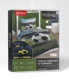 Fotbal, Fluo, set lenjerie de pat single, 140-200 cm