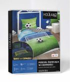 Fotball, set lenjerie de pat single, fluo, 160-200 cm