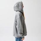 Hanorac gri cu croiala oversize NOWEAR