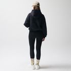 Hanorac negru cu croiala cropp boxy NOWEAR