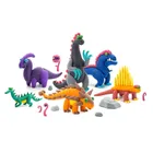 Hey Clay, Mega Dinos, set creativ, 18 cutii de plastilina