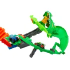 Hot Wheels, Monster Trucks, Dragon Demolition, set de joaca cu 2 masini