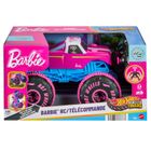 Hot Wheels, Monster Trucks RC Barbie, masina cu telecomanda, scara 1:24