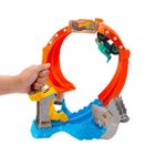 Hot Wheels, Monster Trucks, Spiral Shark Smash, set de joaca cu masina