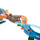 Hot Wheels, RacerVerse Jurassic World, Crash & Splash, set de joaca cu masina