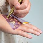 Kidea, markere sclipitoare pentru tatuaje cu sabloane, 3 culori
