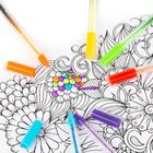 Kidea, pix cu gel, fluo, 12 culori