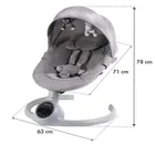 Kidwell, Reve, Scaun electric pentru bebelusi, 2in1, gri-argintiu