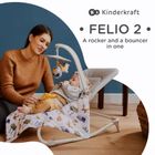 Kinderkraft, Felio 2, Balansoar sezlong, Forest Yellow