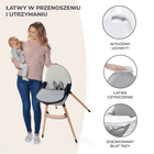 Kinderkraft, Fini, scaun inalt pentru hranire copii 2in1, negru