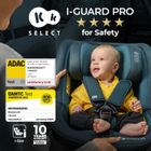 Kinderkraft, I-Guard PRO, I-size, scaun auto pentru copii, Cool Grey, 61-105 cm, 0-18 kg