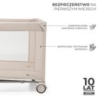 Kinderkraft, Joy 2, patut de volaj, Beige