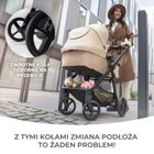 Kinderkraft, Newly, carucior multifunctional 3in1, Sand Beige