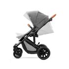 Kinderkraft, Prime, carucior multifunctional 2in1, gri + geanta Mommy Bag