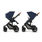 Kinderkraft, Prime, carucior multifunctional 3in1, bleumarin + geanta Mommy Bag