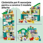 LEGO DUPLO Town, Casa moderna de familie 3 in 1, cu figurine, 10470