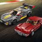 LEGO Speed Champions, Masina de curse Chevrolet Corvette C8.R si 1968 Chevrolet Corvette, 76903