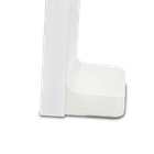 Lionelo, Floris, scaun inalt din lemn, White