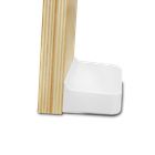 Lionelo, Floris, scaun inalt din lemn, White Natural