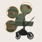 Lionelo, Mika Plus, carucior multifunctional, 2in1, Green Olive