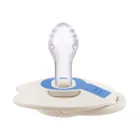 Lovi, Prime, suzeta dinamica din silicon, Frost/Glacier Cream, 0-6 luni, 2 buc.