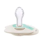 Lovi, Prime, suzeta dinamica din silicon, Logoon/Mint Cream, 0-6 luni, 2 buc.