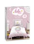 LuLuLand, Printesa roz, set lenjerie de pat single, 140-200 cm