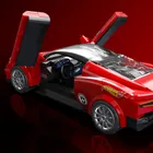 Mattel Brick Shop, Hot Wheels, Speed Series Maserati MC20, set de constructie, 250 elemente